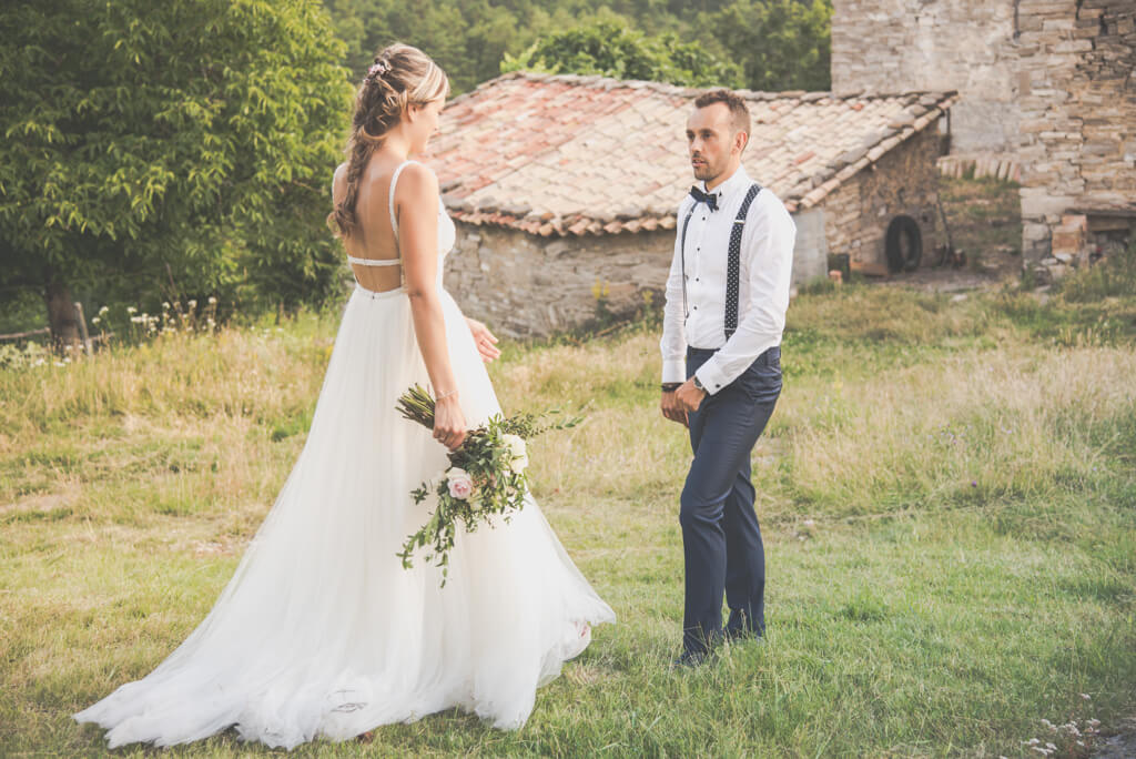 Fotos de novios día de la Boda en Saldes, Pedraforca